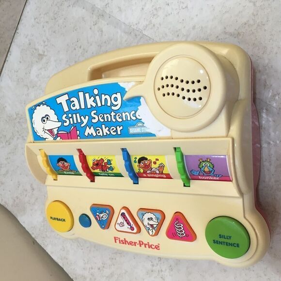 VINTAGE FISHER-PRICE TALKING SILLY SENTENCE MAKER‎ - Picture 6 of 10